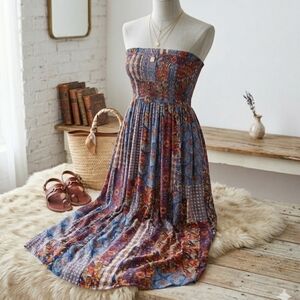 Boho Smocked Maxi Dress